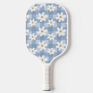 Daisy Days Pickelball Paddle - Blauw Gingham