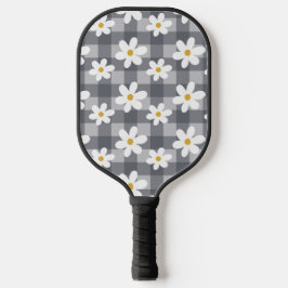 Daisy Days Pickelball Paddle - Zwart Gingham