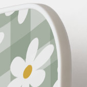 Daisy Days Pickleball Paddle - Green Gingham (Links Detail)