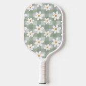 Daisy Days Pickleball Paddle - Green Gingham (Achterkant)
