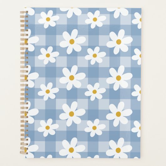 Daisy Days Planner - En vichy bleu (Devant)