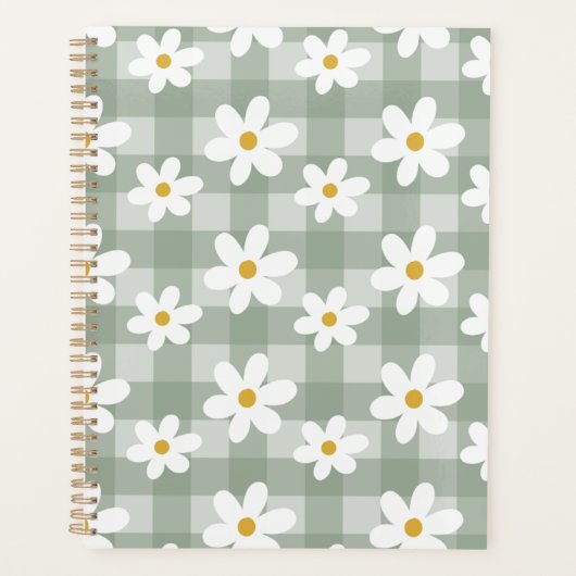 Daisy Days Planner - En vichy vert (Devant)