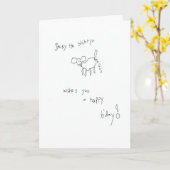 Daisy de Shih Tzu Verjaardag Kaart (Gele Bloem)