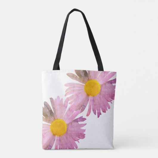 Daisy Delight Canvas tas – All-Over Print (Achterkant)