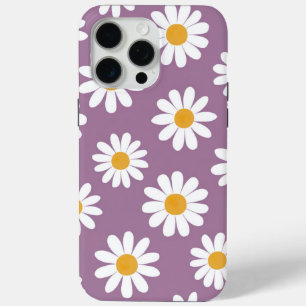 Daisy Delight op Paarse iPhone 15 Pro Max Hoesje