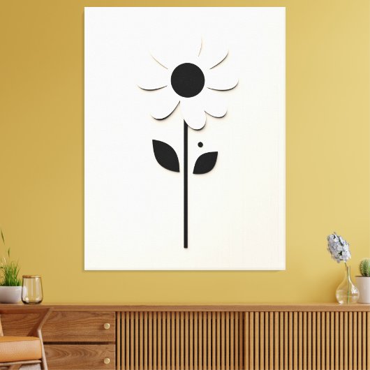 Daisy Design Canvas Afdruk (Insitu (Woonkamer))