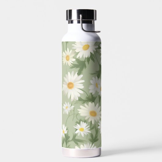 Daisy Design op groen Waterfles (Links)