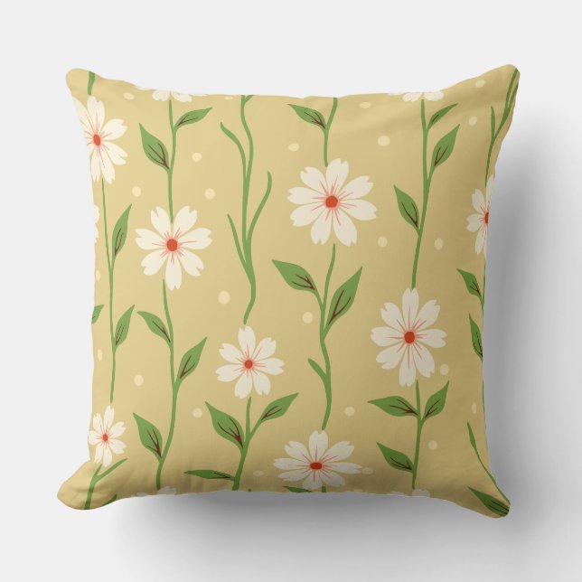 Daisy Dot Vineland Gold Pillow Kussen (Voorkant)