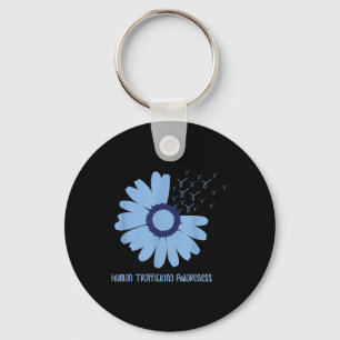 Daisy Draag in januari Blue Human Trafficking Awar Sleutelhanger