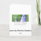 Daisy Dream Poem Carte Inspirationnelle (Dos)