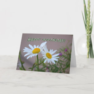 Daisy Duo Birthday Card - spatie binnen Kaart