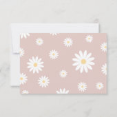 Daisy Eerste Verjaardag Dank Je Kaart Retro Daisy (Achterkant)