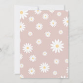 Daisy Eerste Verjaardag Dank u Kaart Retro Daisy (Achterkant)