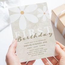 Daisy eerste verjaardag themafeest