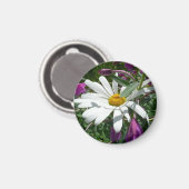 Daisy en Fireweed Wildflower Magneet (Voorkant / Achterkant)