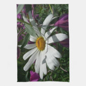 Daisy en Fireweed Wildflower Theedoek (Verticaal)