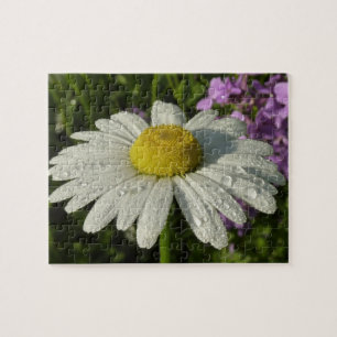 Daisy en Zomer Lila Wildflower Legpuzzel