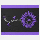 Daisy...Epilepsy Fleece Deken (Voorkant (Horizontaal))