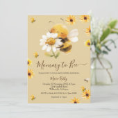 Daisy et Bee Mommy To Bee Baby shower Invitation (Debout devant)