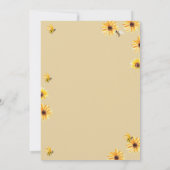 Daisy et Bee Mommy To Bee Baby shower Invitation (Dos)