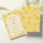 Daisy Été Anniversaire Invitation