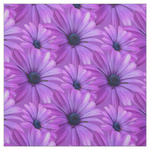 Daisy Fabric Paars Daisy Fabric Cotton of Poly Stof