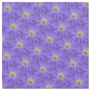 Daisy Fabric Paars Daisy Fabric Cotton of Poly Stof