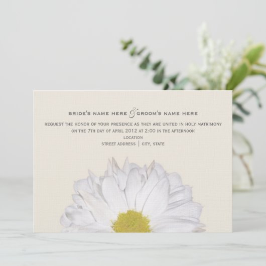 Daisy Faire-part de mariage (Debout devant)