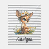 Daisy Fawn Knuffel Fleece Deken (Voorkant)