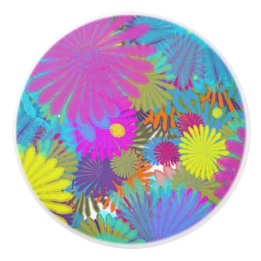 Daisy Festival Keramische Knop (Voorkant)