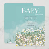 Daisy Field Baby shower Kaart (Voorkant / Achterkant)