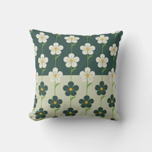 daisy field pattern kussen