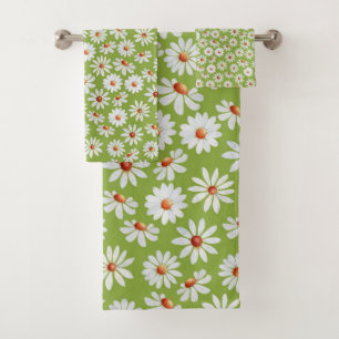Daisy Filed Waterverf Spring zomer Bad Handdoek