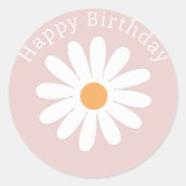 Daisy First Birthday Decor  sticker (Devant)