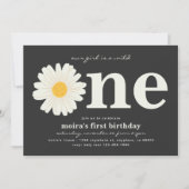 Daisy First Birthday Invitation (Devant)