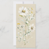 Daisy Fleur sauvage Wedding Programme (Dos)