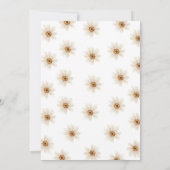 Daisy Floral Anniversaire Fête Invitation (Dos)