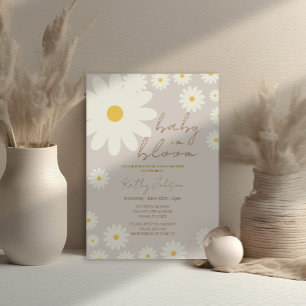 Daisy Floral Baby in Bloom Shower Kaart
