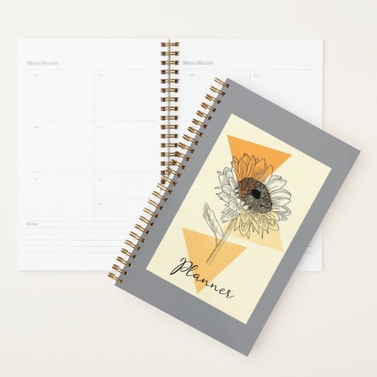 Daisy Floral Bohemian Journal 🌼🖤💛 (Devant avec enveloppe)