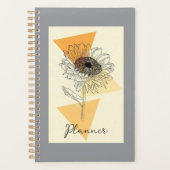 Daisy Floral Bohemian Journal 🌼🖤💛 Planner (Voorkant)