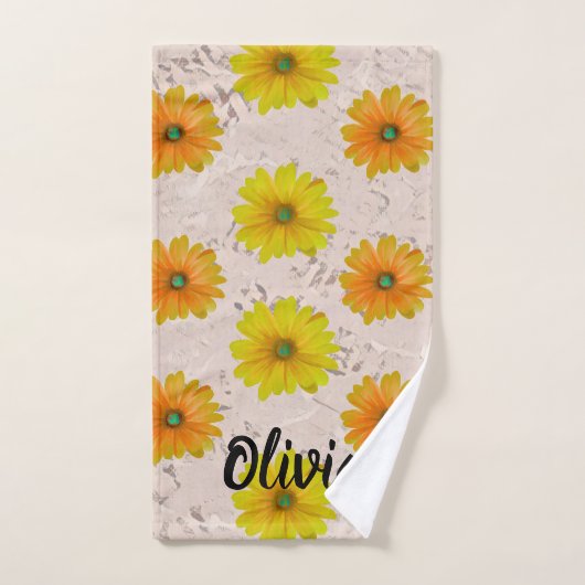 Daisy floral bouquet (Serviette à main)