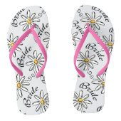 Daisy Floral Bride Teenslippers (Voetbed)