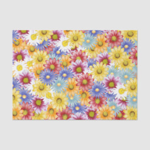 Daisy Floral Flower Pattern Tissuepapier