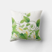 Daisy Floral Leaf Sierkussen (Achterkant)