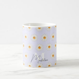 Daisy Floral Mok – Schattigee esthetische koffiebe
