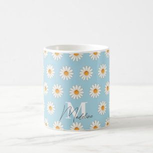 Daisy Floral Mok – Schattigee esthetische koffiebe