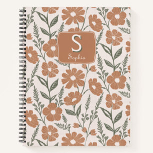  Daisy Floral Monogrammed Notitieboek