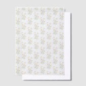Daisy Floral Patroon Wedding Vellum Uitnodigingen (Offset)