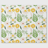 Daisy Floral Pattern Cadeaupapier (Vlak)