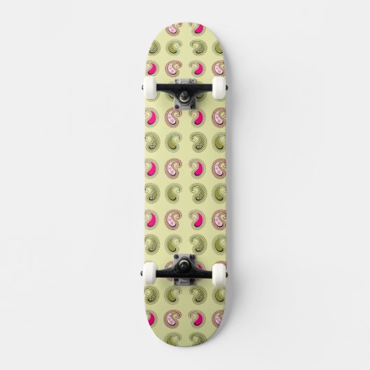Daisy Floral Pattern Skateboard (Voorkant)